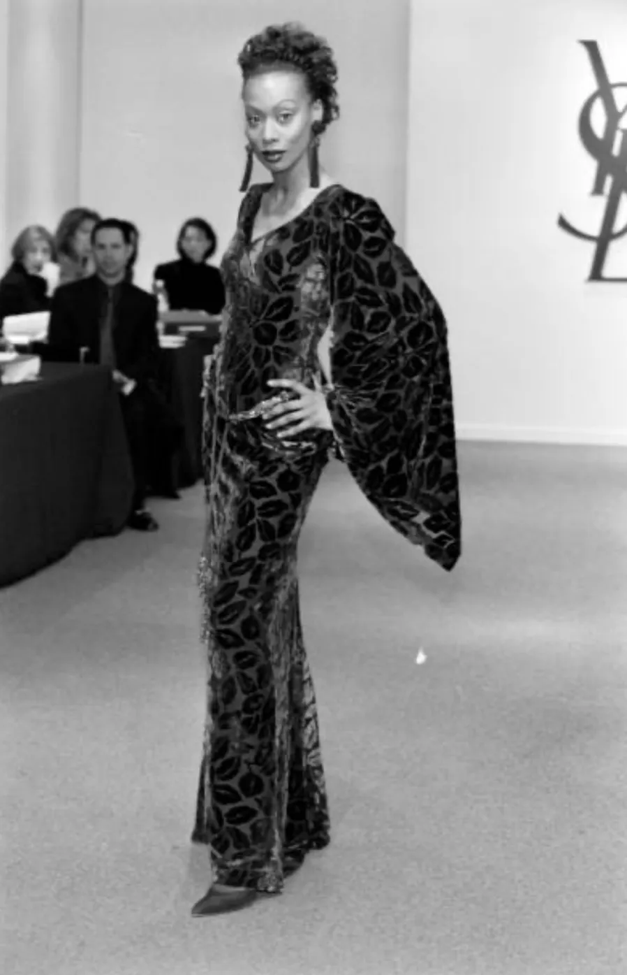 Yves Saint Laurent Fall 1998 Silk Devore