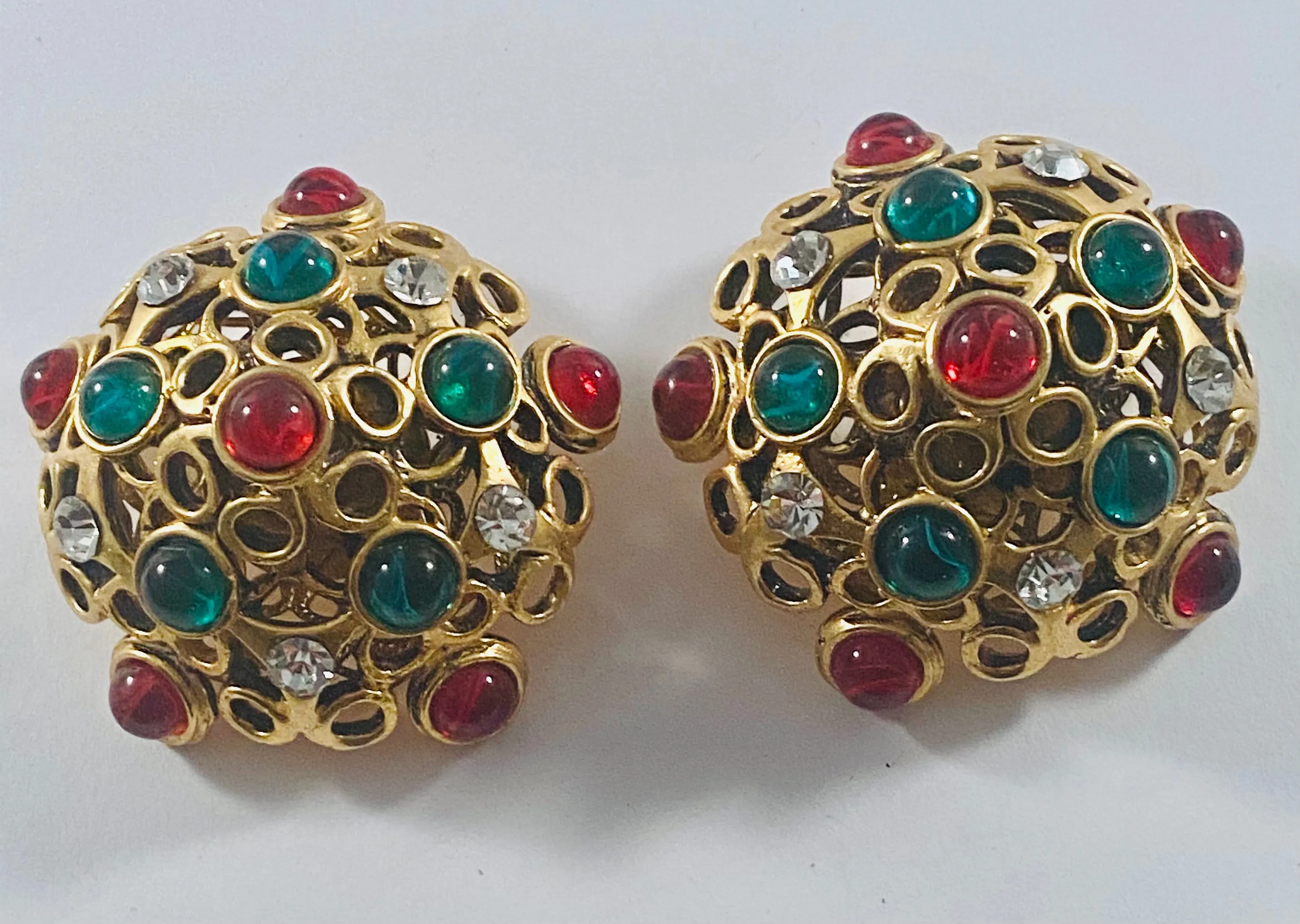Yves Saint Laurent runway earrings