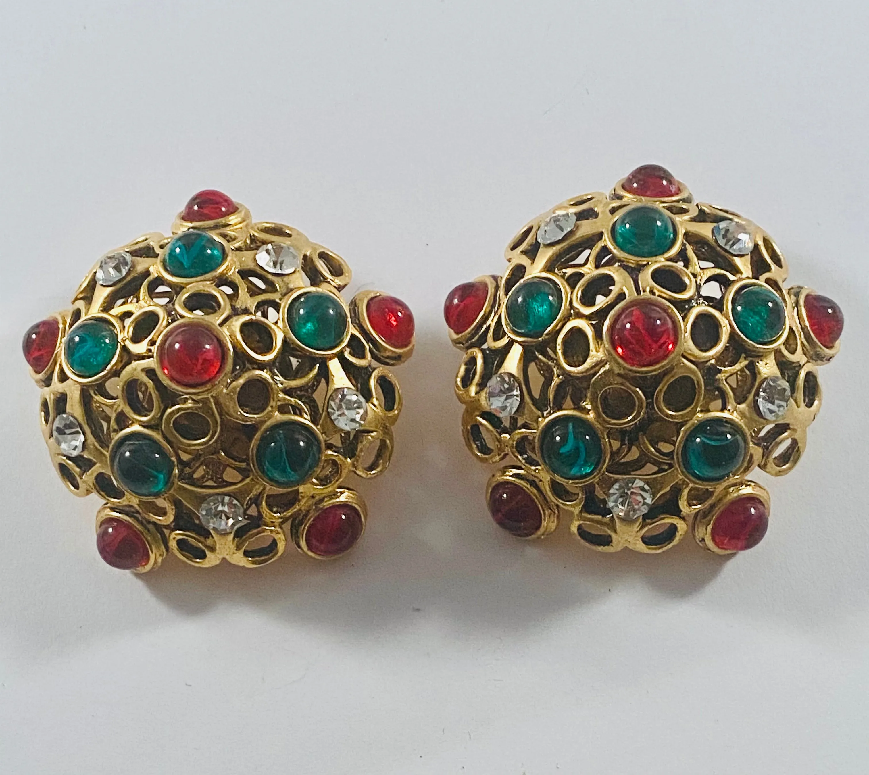 Yves Saint Laurent runway earrings