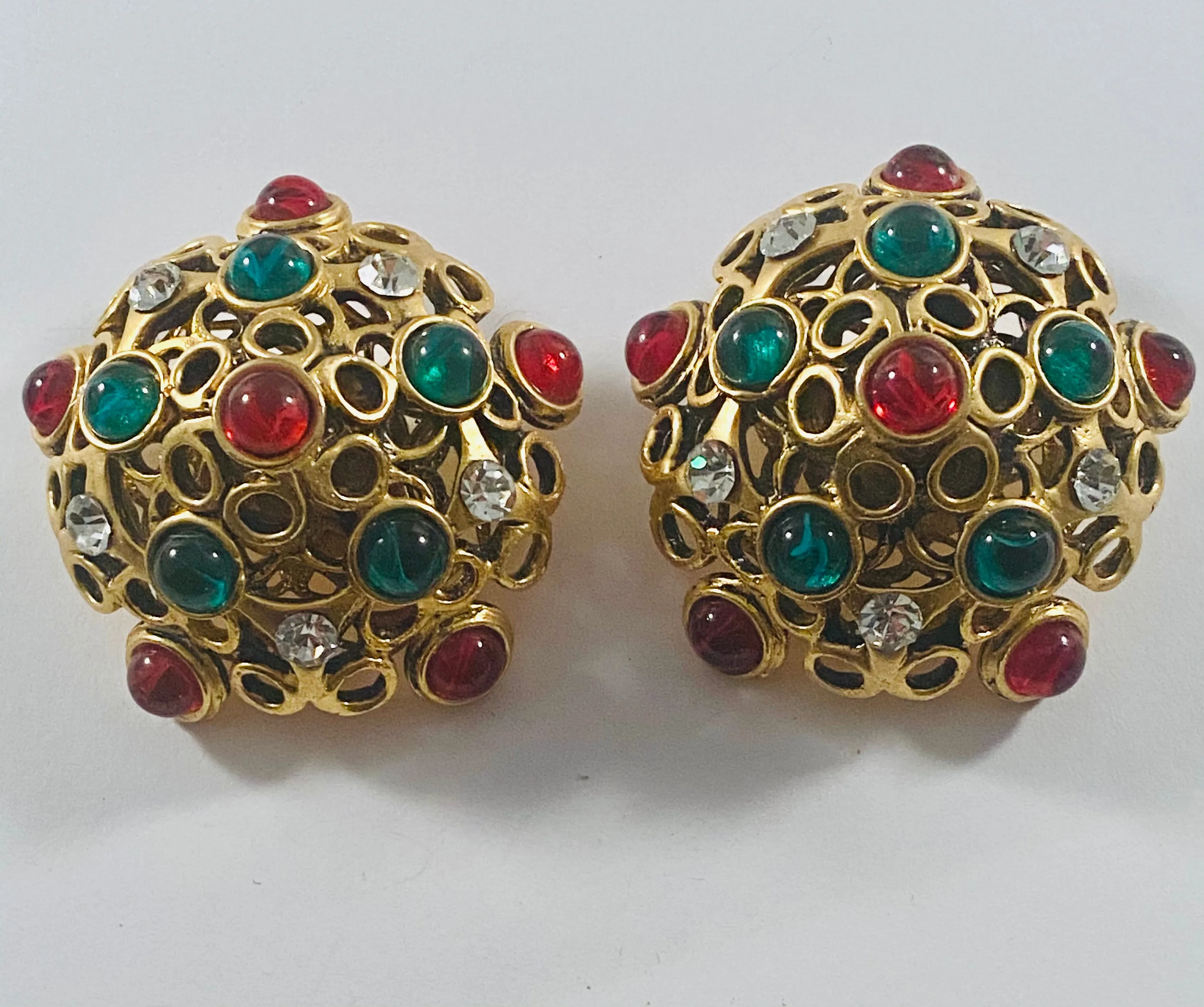 Yves Saint Laurent runway earrings