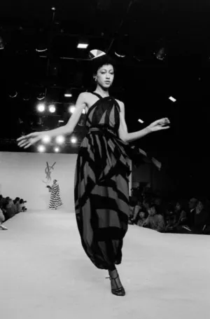 Yves Saint Laurent Spring 1980 Cropped Halter & Harem Pant Set